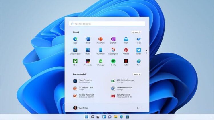Desktop of Windows 11